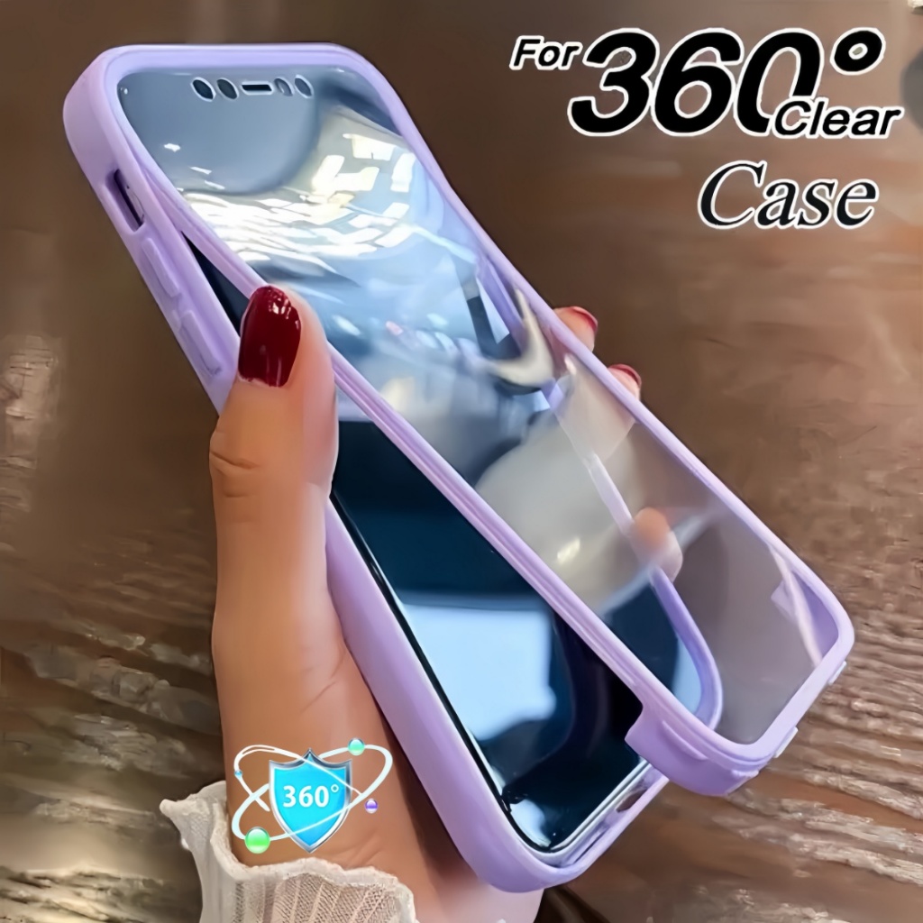 Capa Para Samsung Galaxy A07 A17 A37 A57 A06 A16 A26 A36 A56 A15 A35 A55 A14 360 Proteção De Tela Completa À Prova De Ch