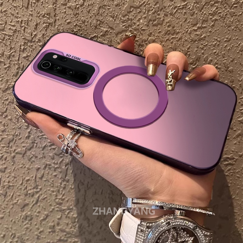 Capa Para Redmi NOTE 8 PRO Silicone material Fosco TPU De Telefone Estética Novo design De Anel De Sucção Magnética Tele em Oferta na Shopee