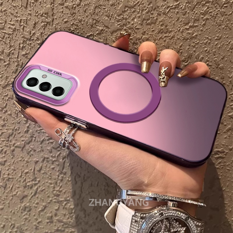 Capa Para Samsung M23 M13 Silicone material Fosco TPU De Telefone Estética Novo design De Anel De Sucção Magnética Telef em Oferta na Shopee