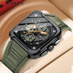 CURREN Premium Luxury Sports Impermeável Multifuncional Relógio Masculino De Quartzo 8461 X