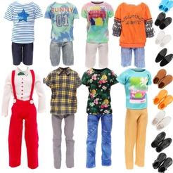 5 Peças Roupas E Sapatos De Boneca Para Bonecas De Menino , 3 Conjuntos De Casuais Da Moda Com 2 Pares De 12 Polegadas