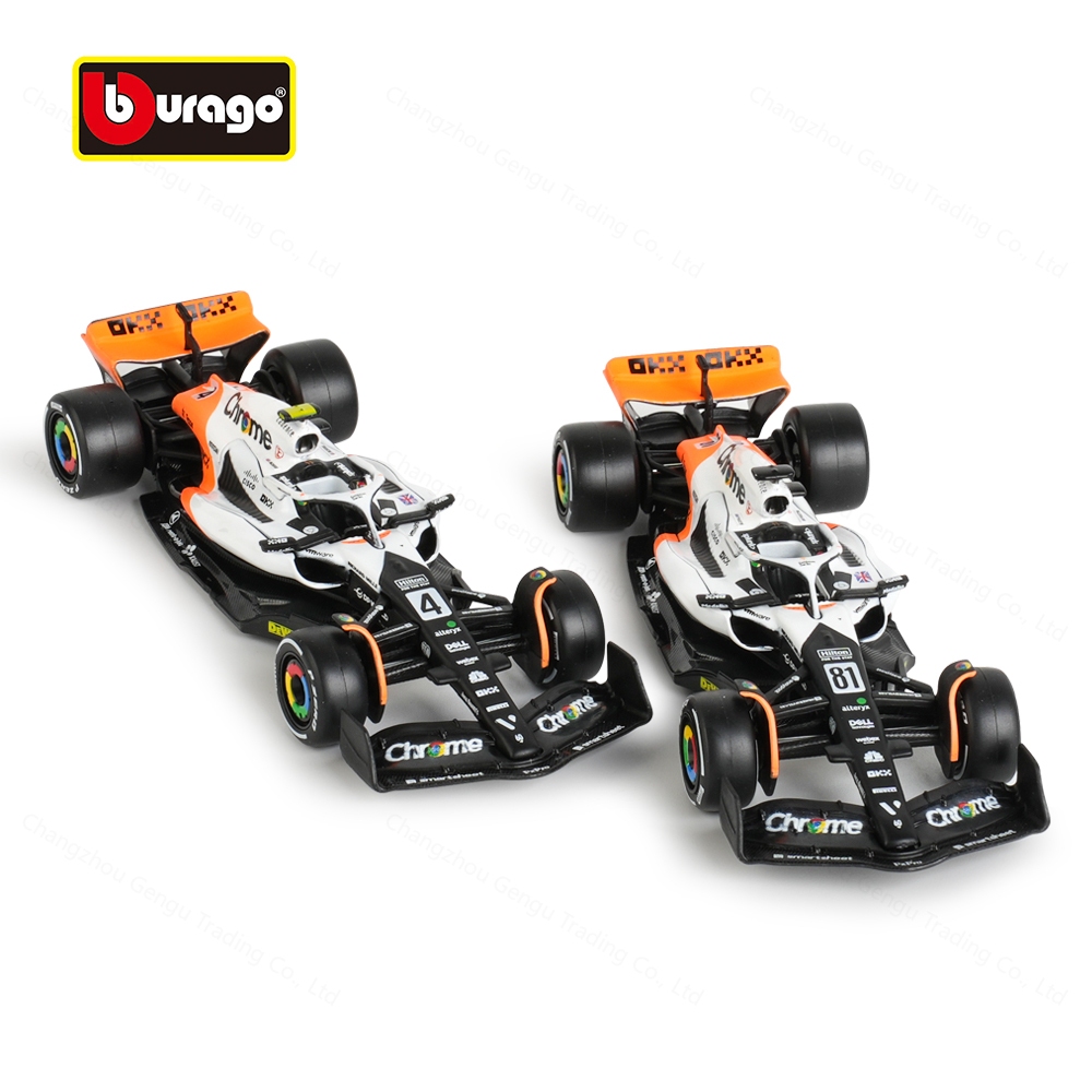 Bburago 1 : 43 2023 Monaco Mclaren MCL60 F1 Fórmula Carro Veículos Fundidos Modelo Colecionável Brinquedos De Corrida