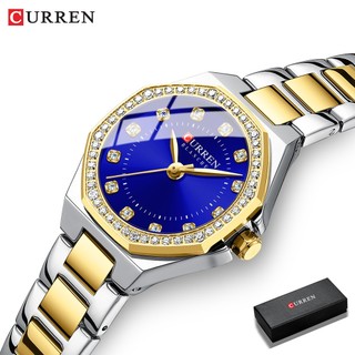 CURREN Relógio Feminino Marca De Moda Original Genuíno Aço Inoxidável Design Exclusivo Luxo Pequeno Mostrador Casual 910 em Oferta na Shopee