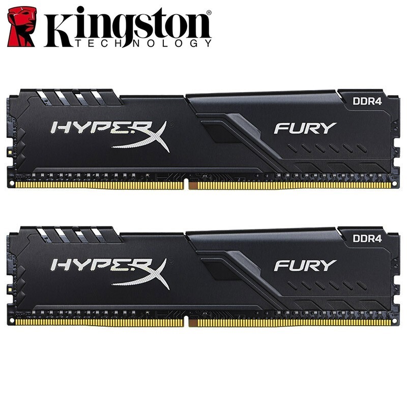 Kingston HyperX FURY DDR4 16GB 8GB 4GB 3200MHz 2666MHz 2400MHz 2133M PC4 Memória RAM Desktop 288Pins