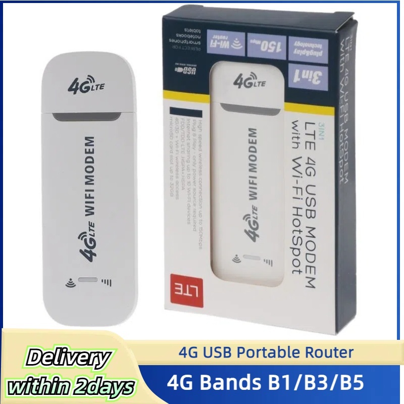 Dongle USB 4G LTE - Modem WiFi Portátil com Slot para Cartão SIM, Compatível com Laptops, Notebooks e Dispositivos MID