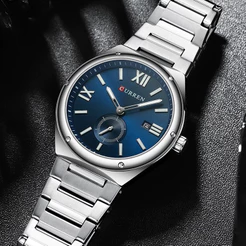 CURREN Relógio Masculino Original De Aço Inoxidável Simples Ponteiro Luminoso Marca De Moda Esportes De Negócios Quartzo