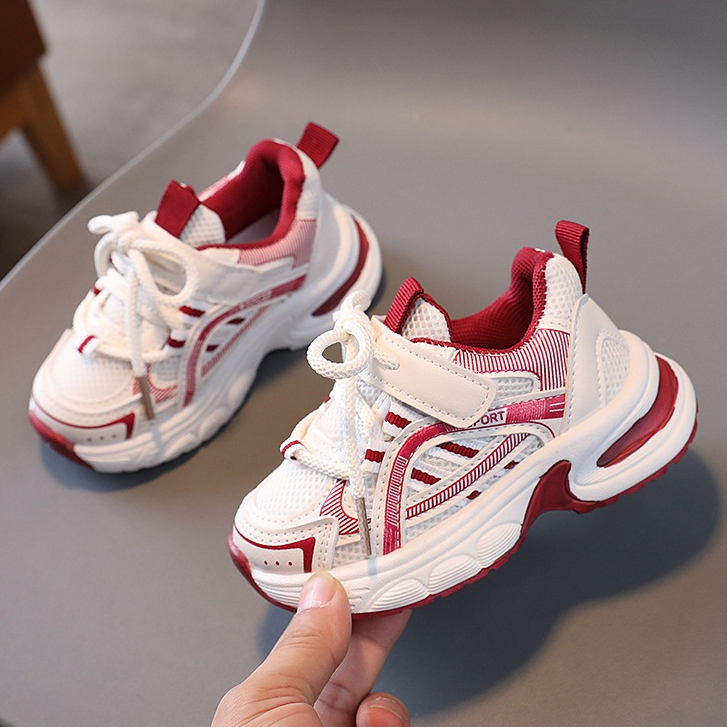 Tênis infantil Sapatos infantis casuais para meninos Moda tênis de corrida para meninas Leve e macio