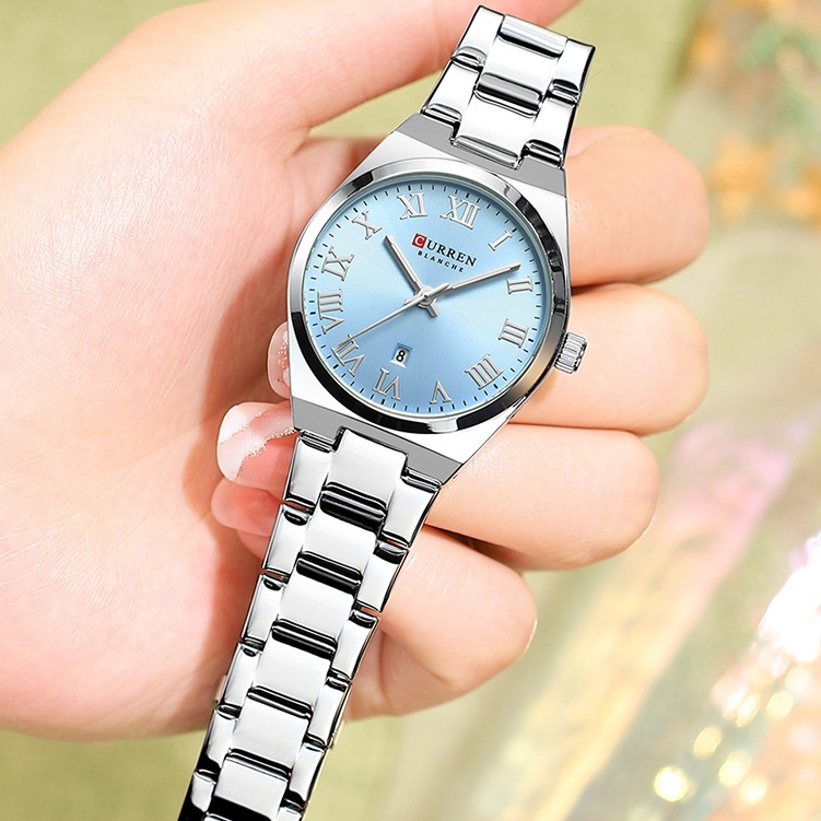 CURREN Relógio Feminino Marca Original Moda Simples Pulseira De Aço Inoxidável Casual Quartzo Analógico À Prova Dwaterpr