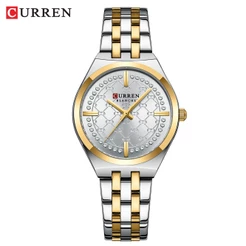 Novo CURREN Relógio Feminino À Prova D'água De Aço Inoxidável Moda Casual Negócios Quartzo Analógico 9096 XQ