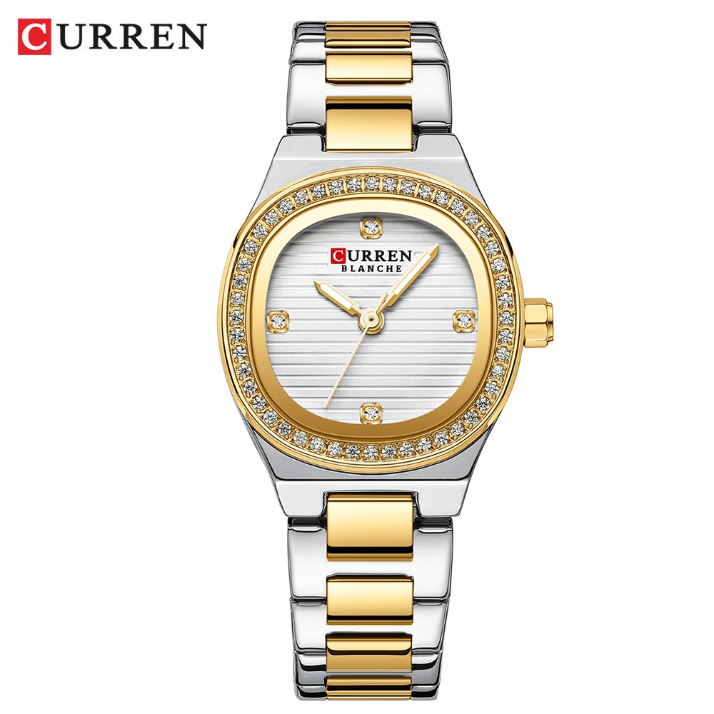 Original CURREN Relógio Feminino Genuíno Aço Inoxidável Ponteiros Luminosos À Prova Dwaterproof Água 25cm Dial Moda Quar - Watches