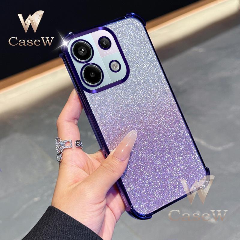 Capa De Telefone Para Redmi Note 13/13 Pro 4G 5G Brilhante TPU Transparente Quatro Cantos Luxo Amortecimento Mac em Oferta na Shopee