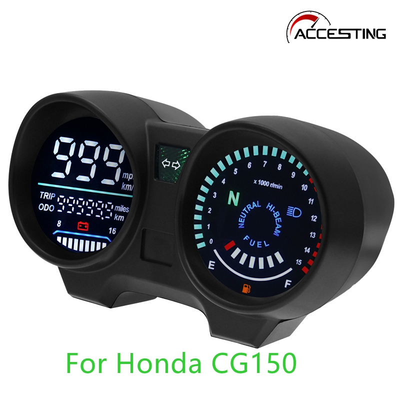 Painel Eletrônico Digital De Velocímetro RPM LED/Verde Para Motos Brasil TITAN 150 Honda CG150 Fan150 2010 2012