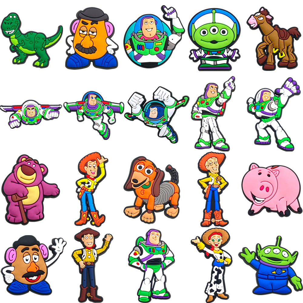 20 Estilos Brinquedos Tênis Encantos Sandálias Pingente Botão Original Sapato Tamanco Pinos Presentes Para Amigos