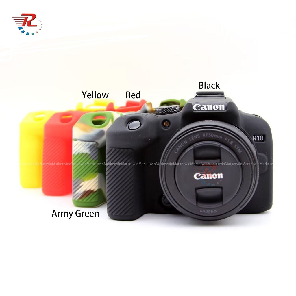 Canon EOS R10 Capa De Corpo De Câmera De Borracha De Silicone Macio Para