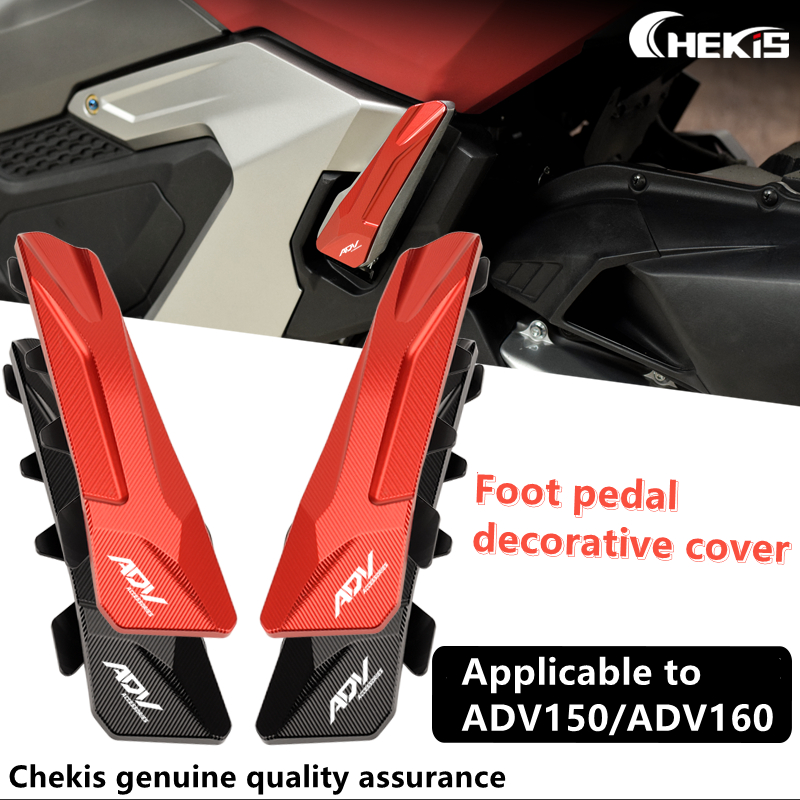 Chekis pedal capa decorativa apoio para os pés peças decorar acessórios para HONDA ADV150 ADV160 ADV 150 160 em Oferta na Shopee
