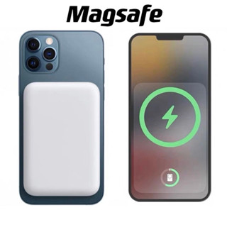 Carregador De Indução Portátil Para iPhone/Android Magsafe Carga De Bateria Sem Fio 3000mA...