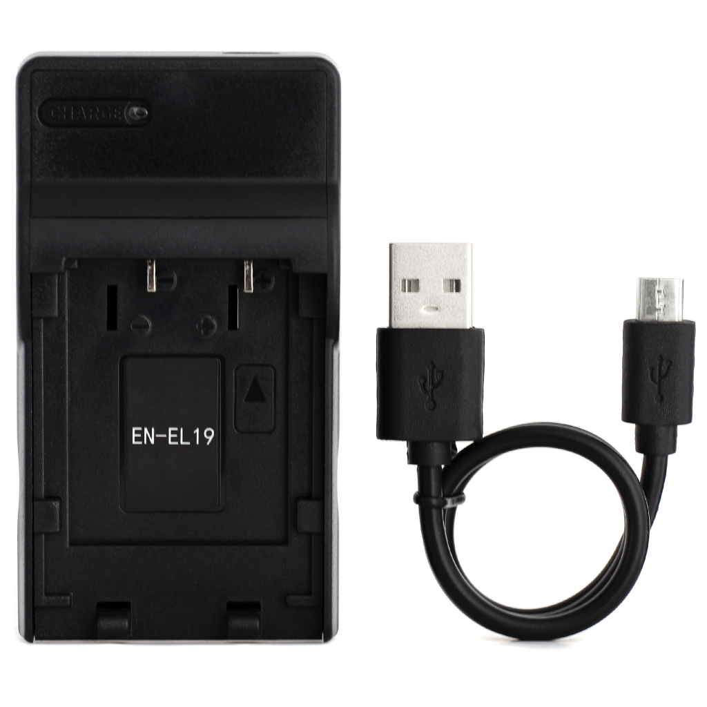 Carregador USB Norifon EN-EL19 Para Nikon Coolpix S33 , S7000 , S6900 , S2800 , S100 , S3100 , S4100 , S4300 , S5200 , S