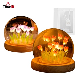 Thunlit Tulip Lâmpada De Luz Tulipa 9-Flores Tulipas Noturna Namorado Para O Dia Dos Namor...