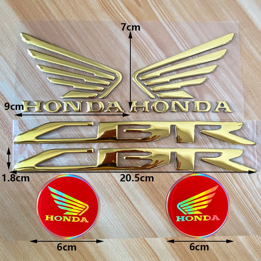 * Estoque Pronto * Emblema De Logotipo Redondo GoldWing À Prova D'água 3D Para Adesivo De Tanque De Combustível De Motoc
