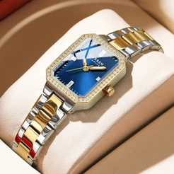 CURREN Requintado Elegante Casual Estilo Diário Quartzo Relógio Feminino Impermeável 9102 X