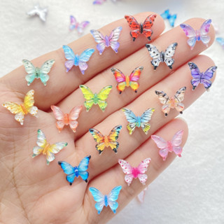 Conjunto De 50 Peças De Amuletos De Unhas De Borboleta De Cor De Resina Brilhante-Para Arte Em DIY , Artesanato De Joias em Oferta na Shopee