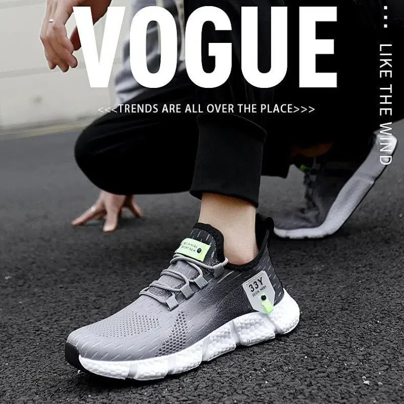 Ano novo moda respirável tênis de corrida malha leve das masculino dos feminino sapatos esportivos casuais