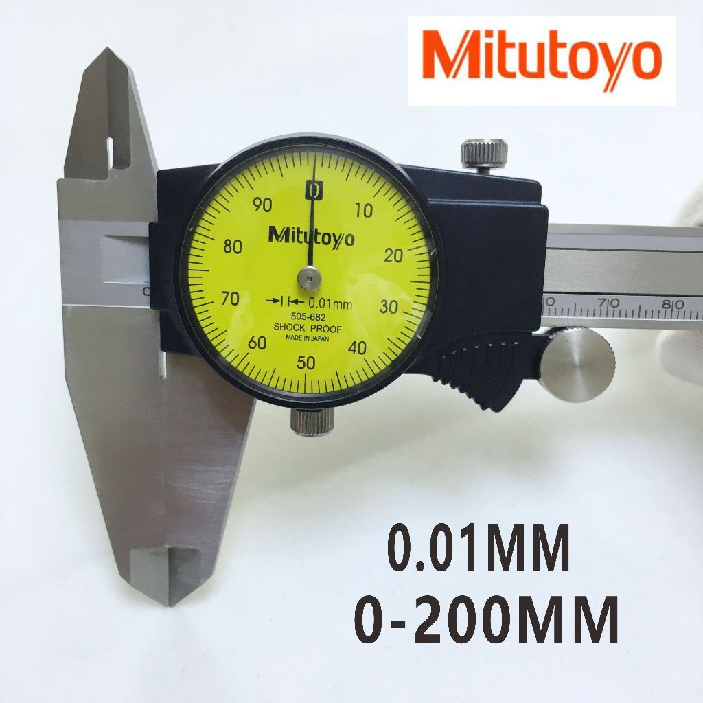 Mitutoyo Paquímetros Digitais Metal Vernier caliper Ferramenta De Medição 200MM 0-200MM Grau Industrial Paquímetro De Di