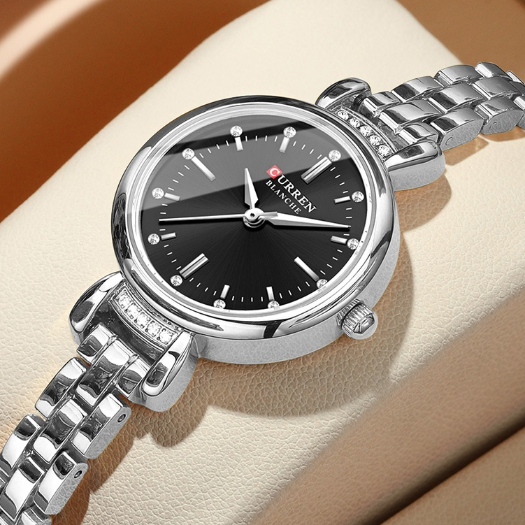 CURREN Relógio Feminino Novo Ouro Luxo Aço Inoxidável Design Exclusivo Dial Moda Casual Negócios Esportes Quartzo À Prov