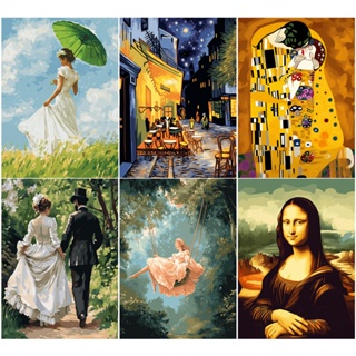 Drofe Pintura Por Números Arte Abstrata Número A Óleo Digital Decoração De Casa em Oferta na Shopee