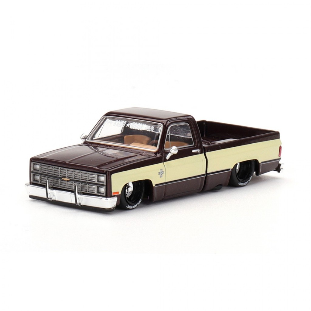 Mini GT x KAIDO House KHMG145 1/64 Chevrolet Silverado Vintage Spec V1 Carro Modelo Em Escala Fundida