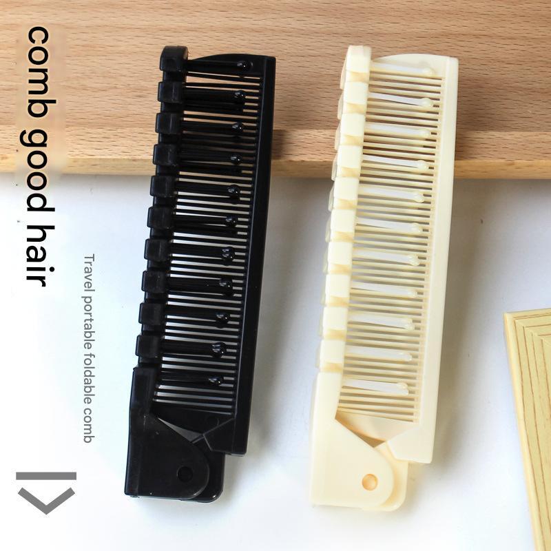 Pente De Cabeleireiro 2 Em 1 Cabelo Dobrável Antiestático Escova Compacta Conveniente Kawaii Para Estudantes Liso Encara em Oferta na Shopee