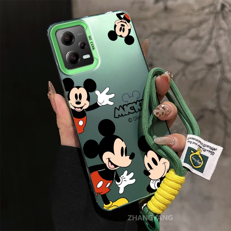 Capa Para POCO X5 5G X5 Pro 5G Silicone material Fosco TPU De Telefone anti-Queda Estética Desenho Animado Padrão Fofo M