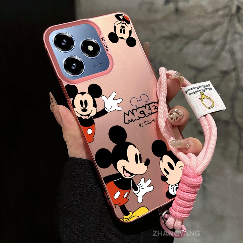 Capa Para Realme C63 4G C61 Silicone Fosco material TPU anti Queda Caso De Telefone Estético Dos Desenhos Animados Bonit em Oferta na Shopee