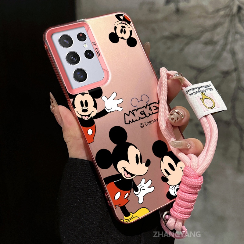 Capa Para Samsung S21 Ultra S22 S23 S24 Silicone material Fosco TPU De Telefone anti-Queda Estética Desenho Animado Padr em Oferta na Shopee