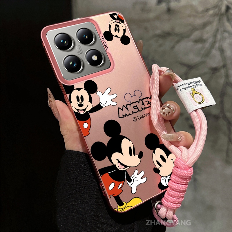 Capa Para Xiaomi 14T 14T Pro Silicone material Fosco TPU anti Queda Caso De Telefone Estético Dos Desenhos Animados Boni em Oferta na Shopee