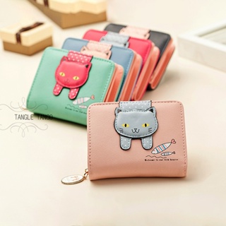 Carteira Feminina Pequena De Gato Fofo Para Moedas/Cartão/Garotas em Oferta na Shopee