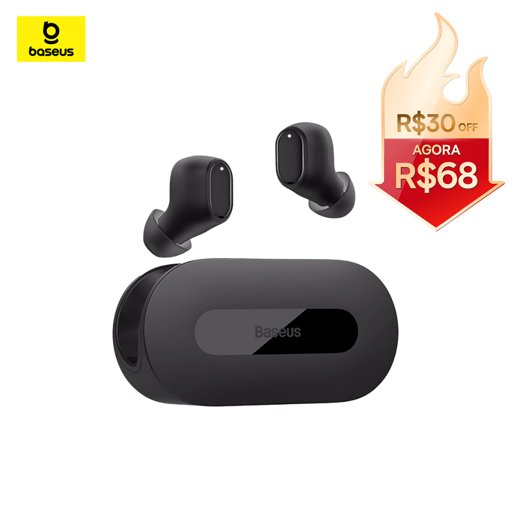 Baseus Bowie EZ10 True Wireless Headphone Bluetooth 5.3 HiFi Fones De Ouvido Esportivos De Baixa Latência Com Carga Rápi em Oferta na Shopee