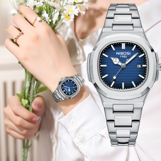NIBOSI Relógio Feminino Simples Moda Calendário Luz Noturna De Quartzo em Oferta na Shopee