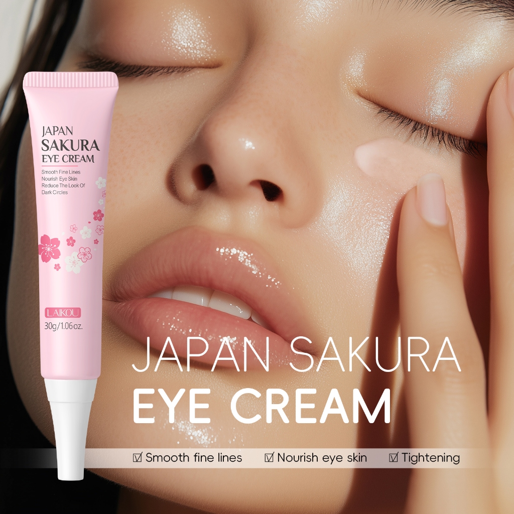 LAIKOU Creme Para Os Olhos Sakura Removedor Anti-Idade/Rugas/Linhas Finas/Desbota/Pele De Japão/30g - Beauty