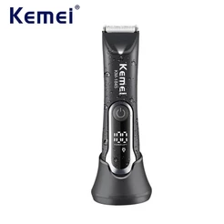 Kemei Virilha Aparador De Pêlos Masculino Cortador Elétrico À Prova Dwaterproof Água Bola Para Púbico/Corpo Aliciamento