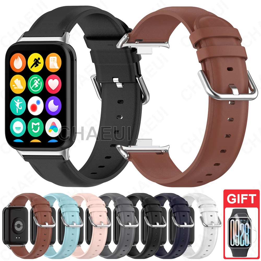Pulseira Durável De Substituição De Couro Para Xiaomi Smart Band 9 Pro / Mi Band 8 Pro / Redmi Watch 4 5 6