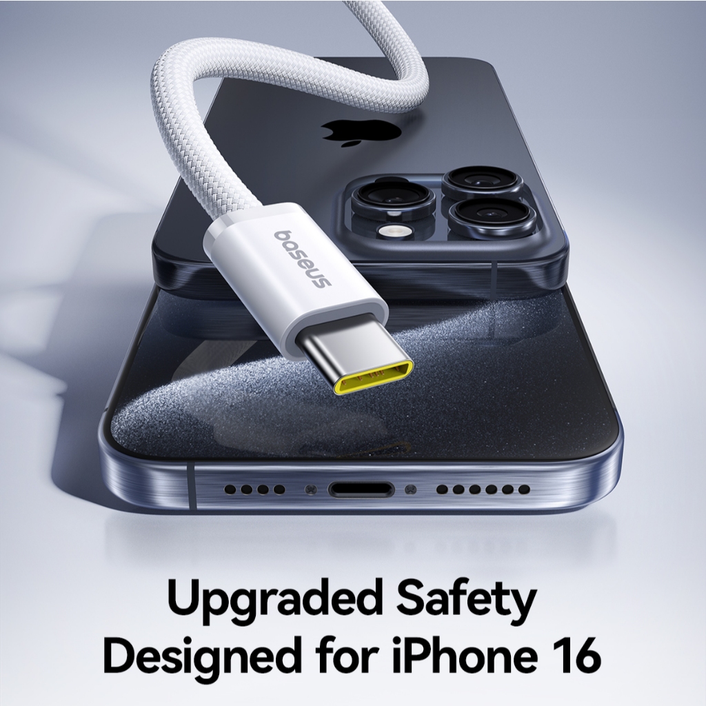 Baseus 100W PD USB-C To Type-C Cable Compatible  For iPhone 15 Macbook Pro iPad Phone em Oferta na Shopee
