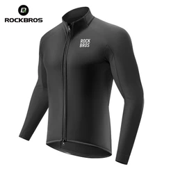 ROCKBROS Roupas De Ciclismo À Prova De Vento Manga Longa Topo Masculino E Feminino Velo Quente Estrada Mountain Bike Esp