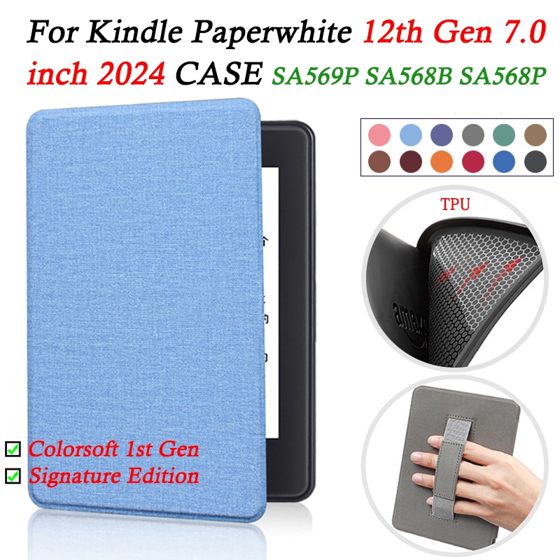 Para Kindle Paperwhite 12th Gen 2024 7.0 Polegada SA569P Assinatura Edição SA568B SA568P E-Reader Tecido De Alta Qualida