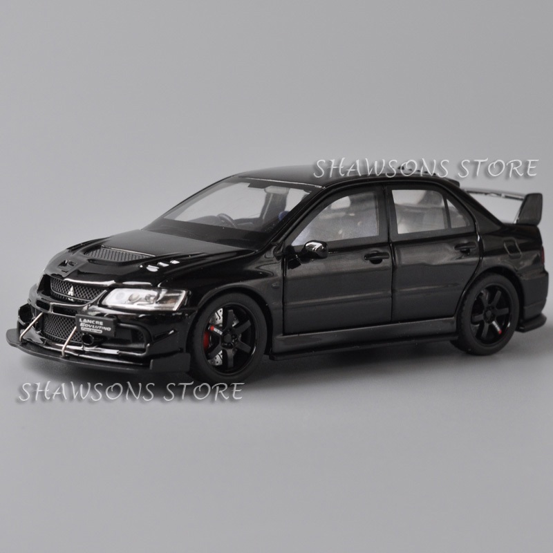 Modelo De Carro Fundido Em Escala 1 : 32 , Brinquedos Mitsubishi Lancer Evolution , Réplica Miniatura Com Som E Luz