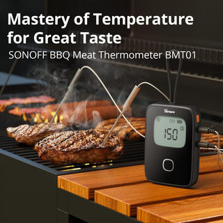 SONOFF BMT01 Termômetro De Carne Para Churrasco , Sem Fio , Ferramenta Inteligente Grelhar , Alertas De Monitoramento De em Oferta na Shopee
