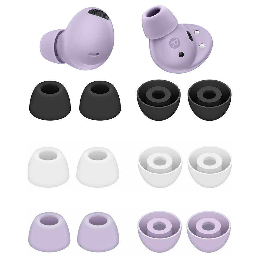 3 Pares , Pontas De Ouvido De Silicone De Reposição Compatíveis Com Samsung Galaxy Buds 2 Pro Fones Borracha Macia Para