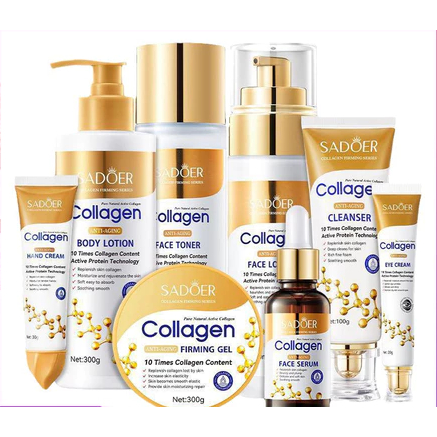 Sadoer osso colágeno Anti-rugas essência de limpeza endurecimento linhas finas limpeza suave osso colágeno série de limp