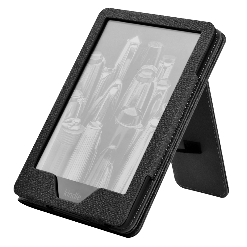 Capa De Suporte Fina De Tecido Para Novo Kindle 12/11/6/8/10/12th Couro PU Premium Paperwhite 7 5th Com Slot Cartão E Al