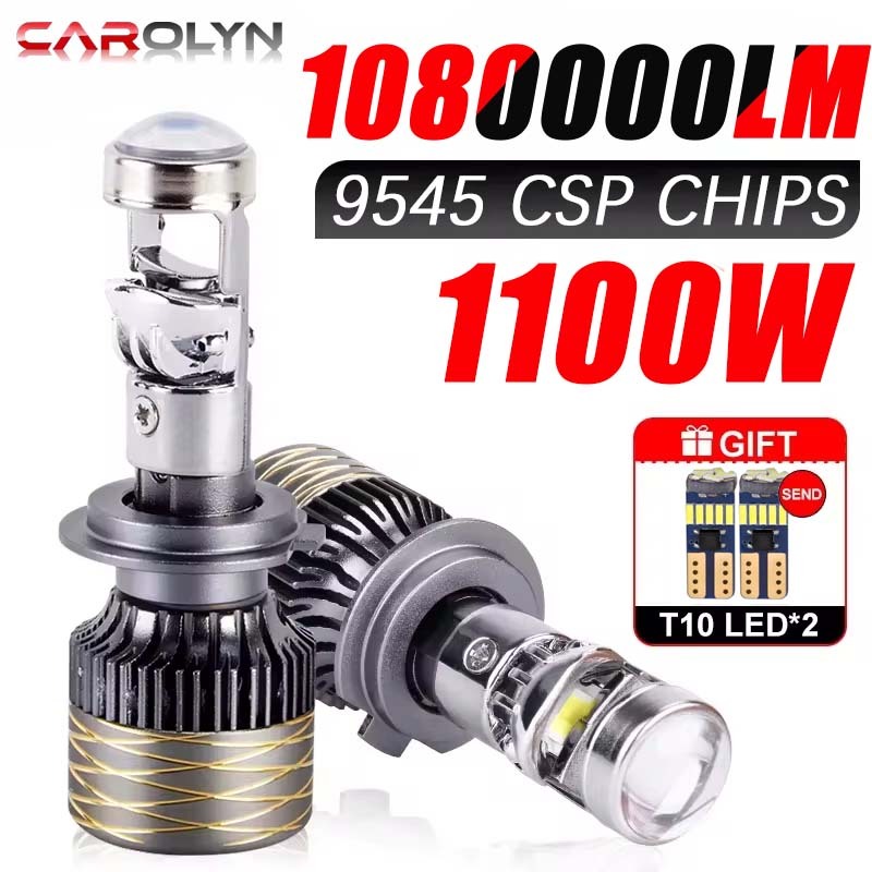 1100W 1080000LM H7 H4 Canbus Farol Do Carro Mini Lente H11 H8 9005 9006 HB3 HB4 LED Lâmpada Projetor 6000K Auto Motocicl